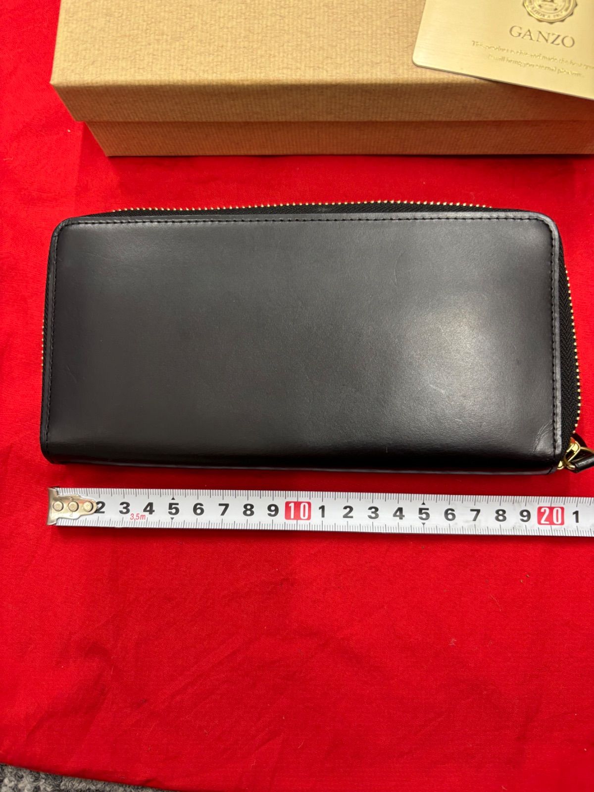 GANZO 長財布 57239 黒 ラウンドファスナー ガンゾ シンブライドル