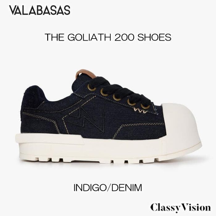 25AW】【25FW】VALABASAS THE GOLIATH 200 SHOES INDIGO / DENIM 25AW】【25FW】VALABASAS THE GOLIATH 200 SHOES INDIGO / DENIM