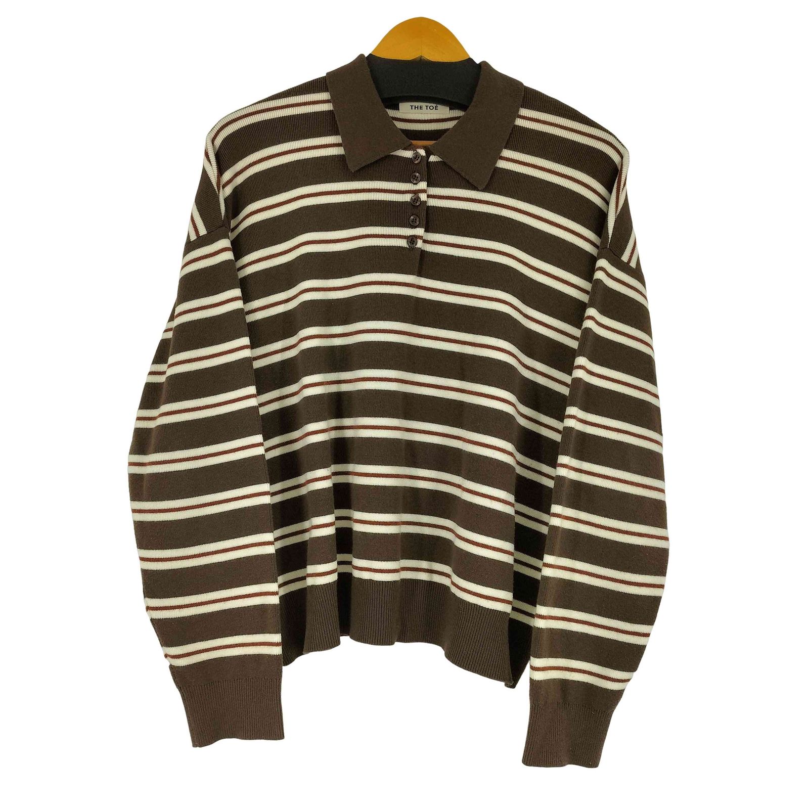 THE TOE Goethe Stripe Knit / ブラウン 【公式通販】