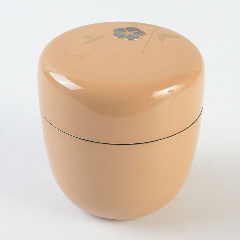 茶道具 中村湖彩作 朝顔蒔絵 螺鈿装飾 中棗 共布共箱 V S662 - メルカリ