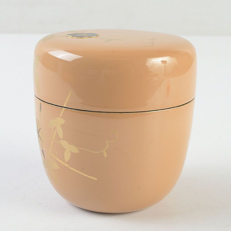 茶道具 中村湖彩作 朝顔蒔絵 螺鈿装飾 中棗 共布共箱 V S662 - メルカリ