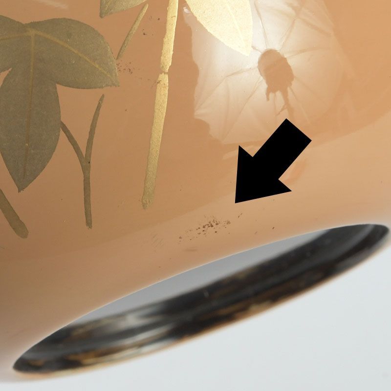 茶道具 中村湖彩作 朝顔蒔絵 螺鈿装飾 中棗 共布共箱 V S662 - メルカリ