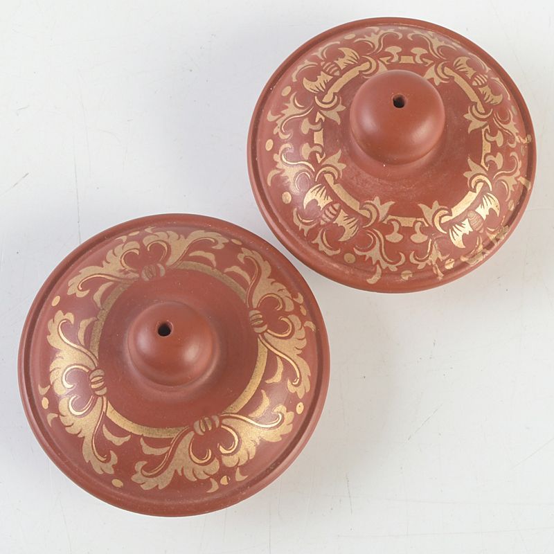 中国 洪星紫砂 朱泥 金彩山水人物文 急須 茶壷 箱付 C S663 - メルカリ