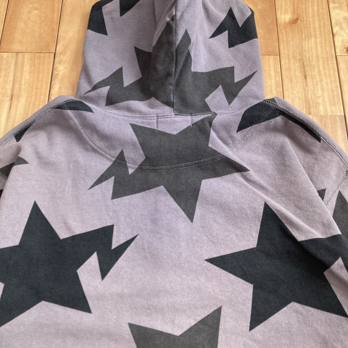 BAPE スター パーカー Lサイズ グレー a bathing ape star BAPE STA