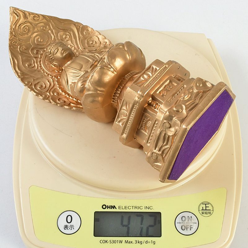 仏教美術 古銅鍍金 大日如來座像 仏像 C S664 - メルカリ