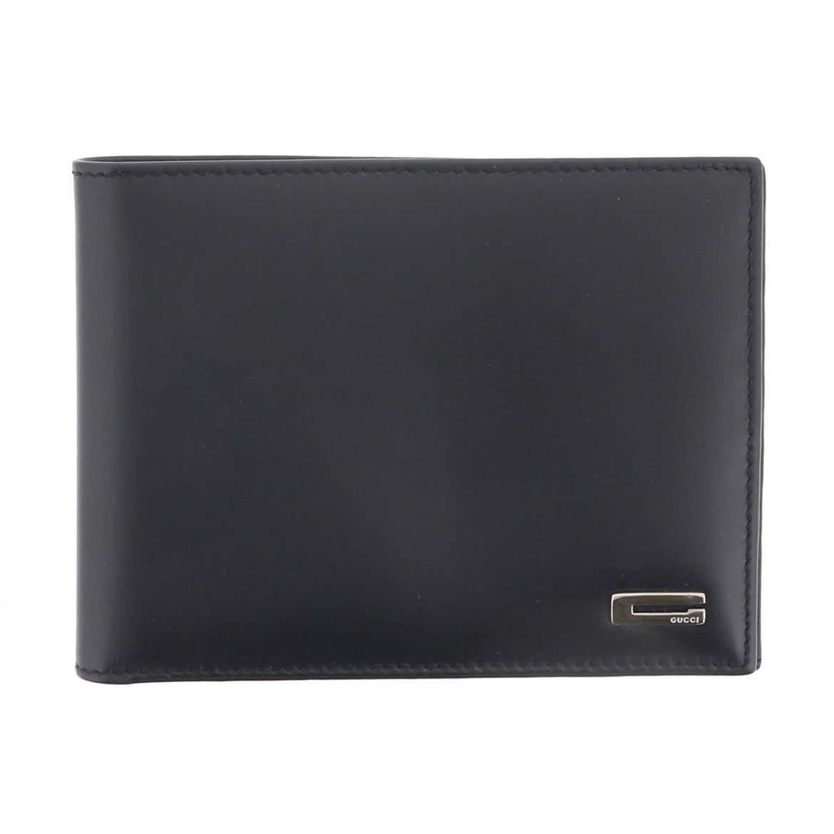 GUCCI グッチ Gロゴ 二つ折り財布 札入れ 034 1408 メンズ レザー