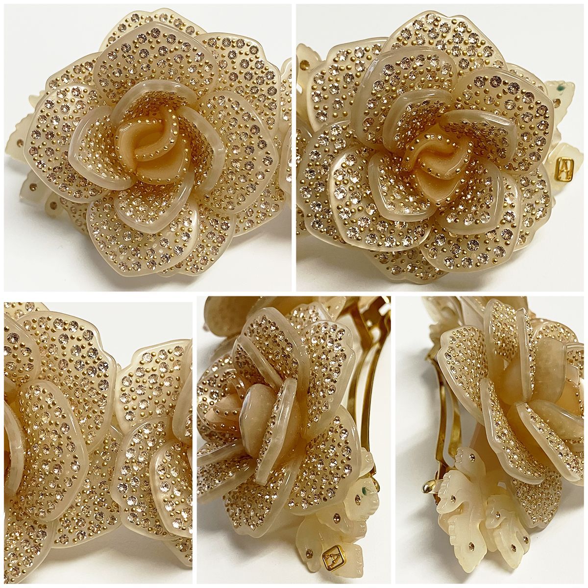 ALEXANDRE DE PARIS アレクサンドル ドゥ パリ ローズ ラインストーン