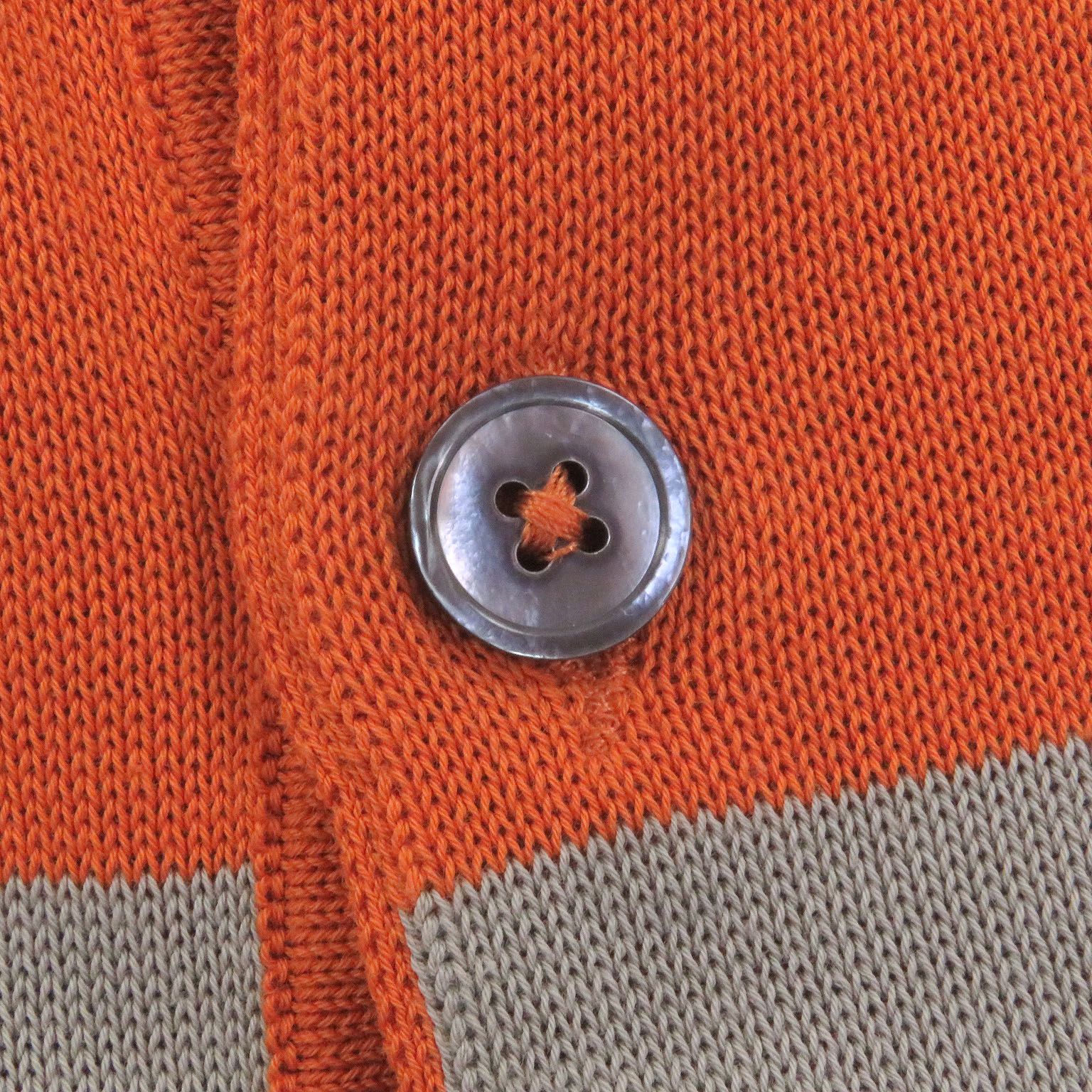 極美品□HERMES エルメス コットン100％ ボーダー柄 ショートスリーブ