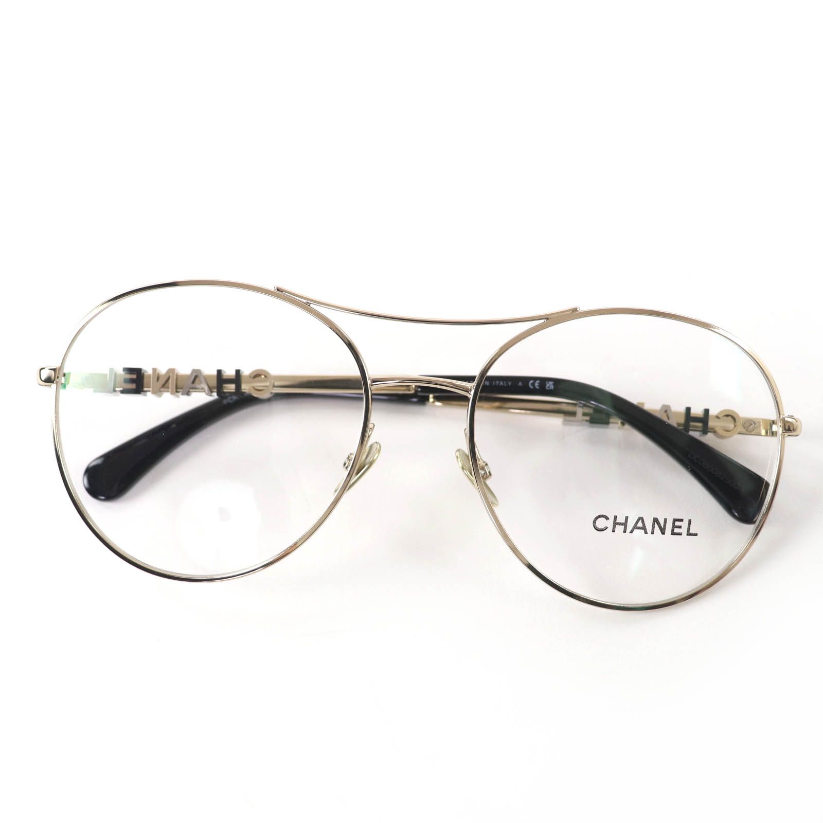 未使用品☆CHANEL シャネル 2214 ロゴ ツーブリッジ メガネ 眼鏡 アイ