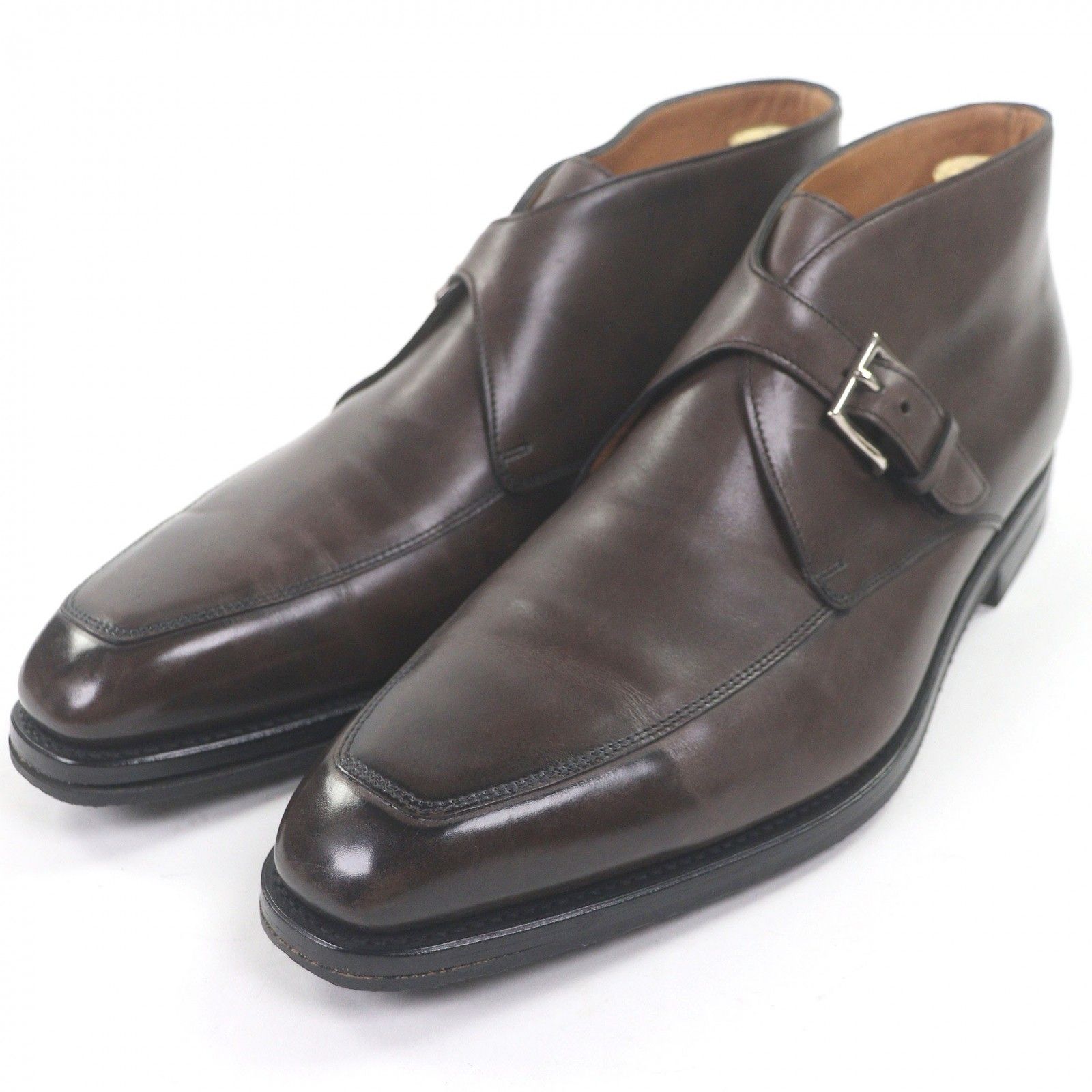 美品□John Lobb ジョンロブ SCOTNEY レザー シングルモンクストラップ