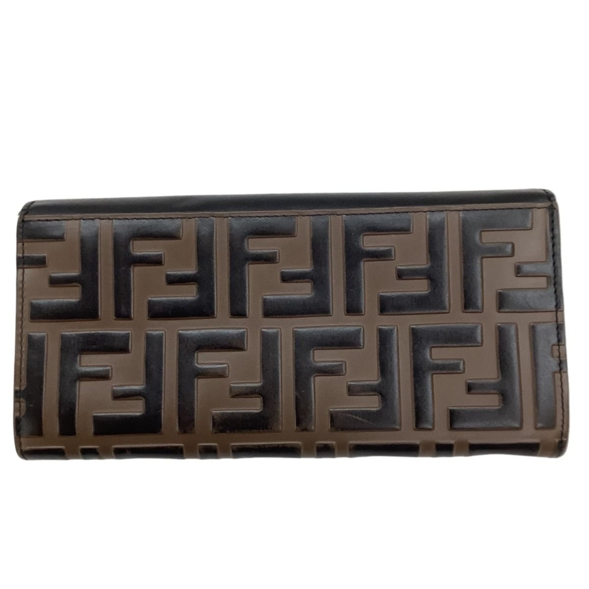 ♪♪FENDI フェンディ 長財布 ズッカ コンチネンタル ベージュ - メルカリ