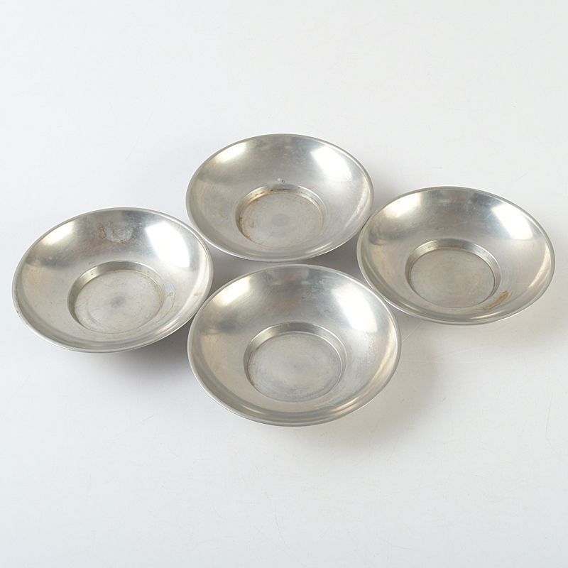 煎茶道具 間村自造 古錫 円式 茶托 四客 N S672 - メルカリ