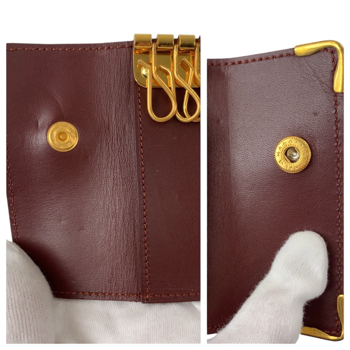 美品 CARTIER カルティエ マストライン 4連 ワインレッド ボルドー