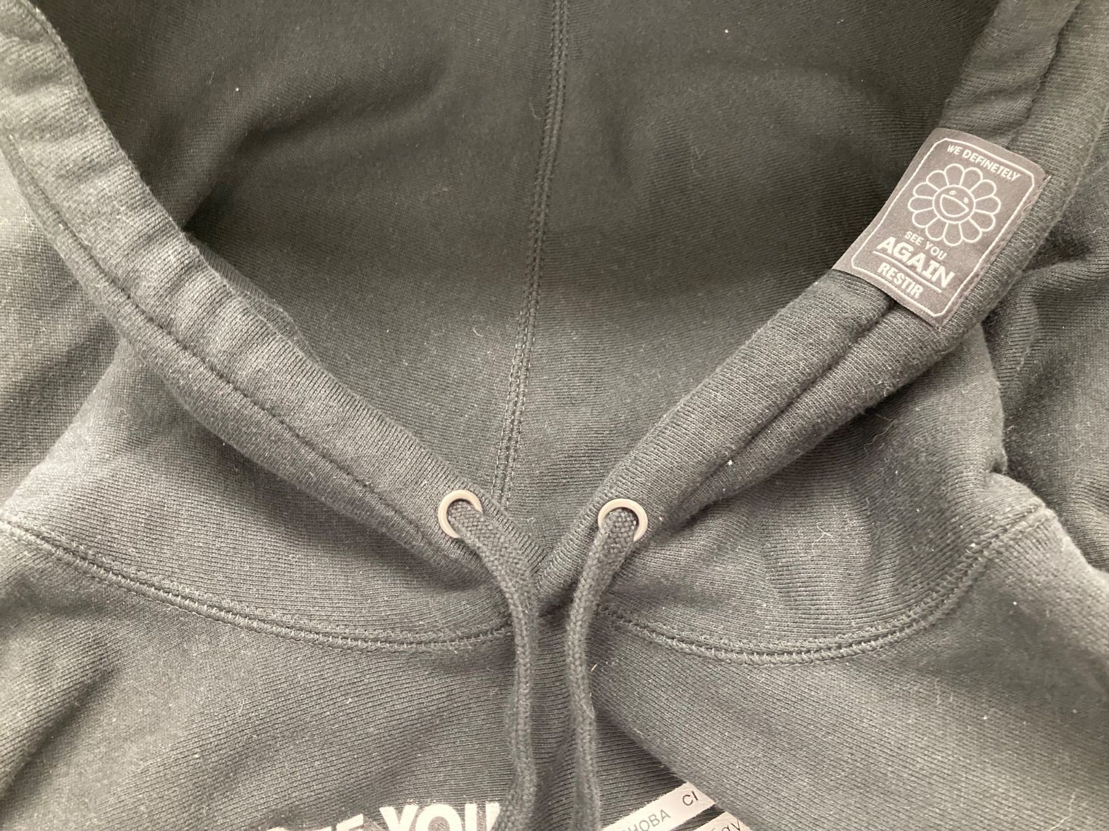 ゆず×村上隆コラボ AGAIN カイカイキキ パーカー フーディー ブラック