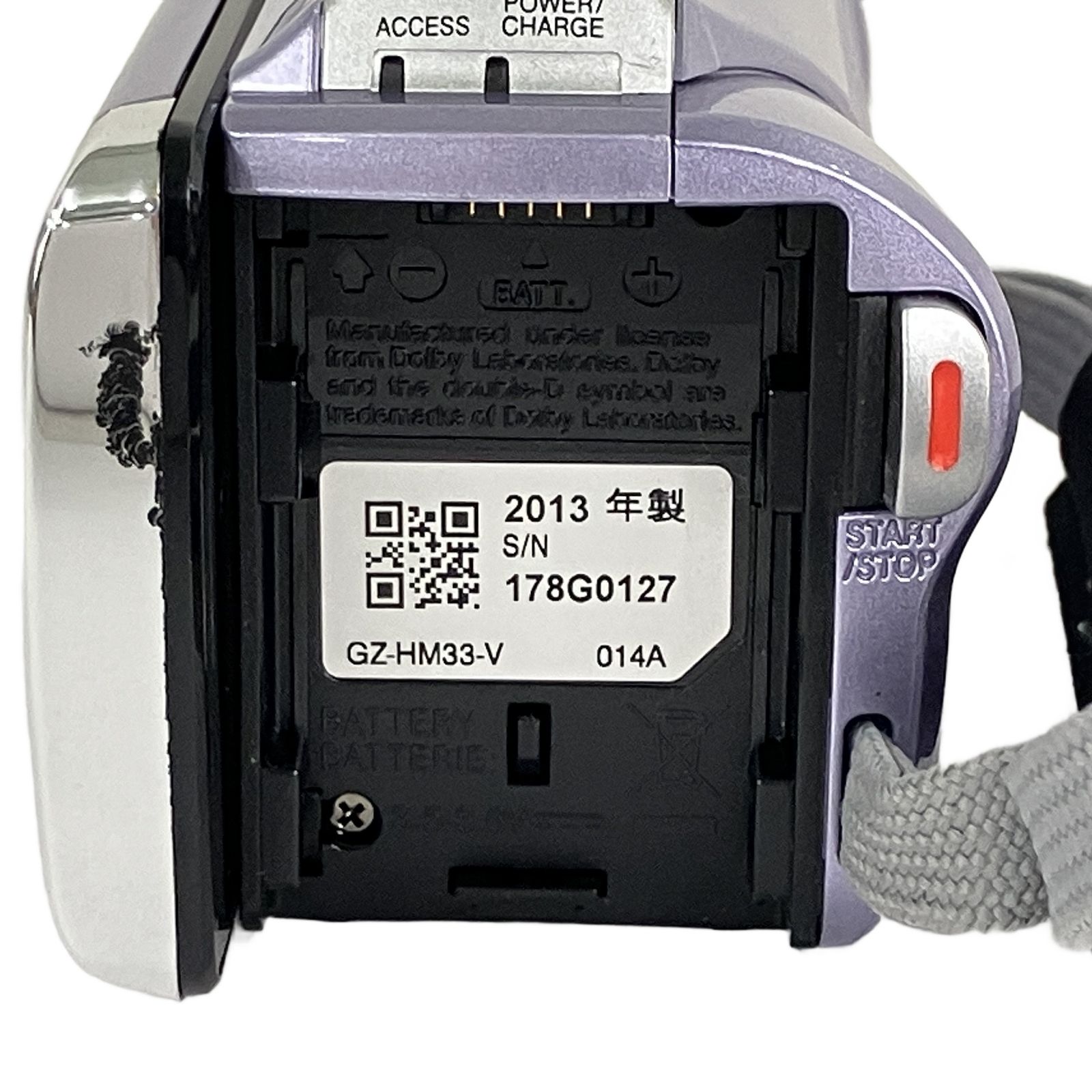 JVC GZ-HM33-V Everio フルHDデジタルビデオカメラ 2013年製 中古