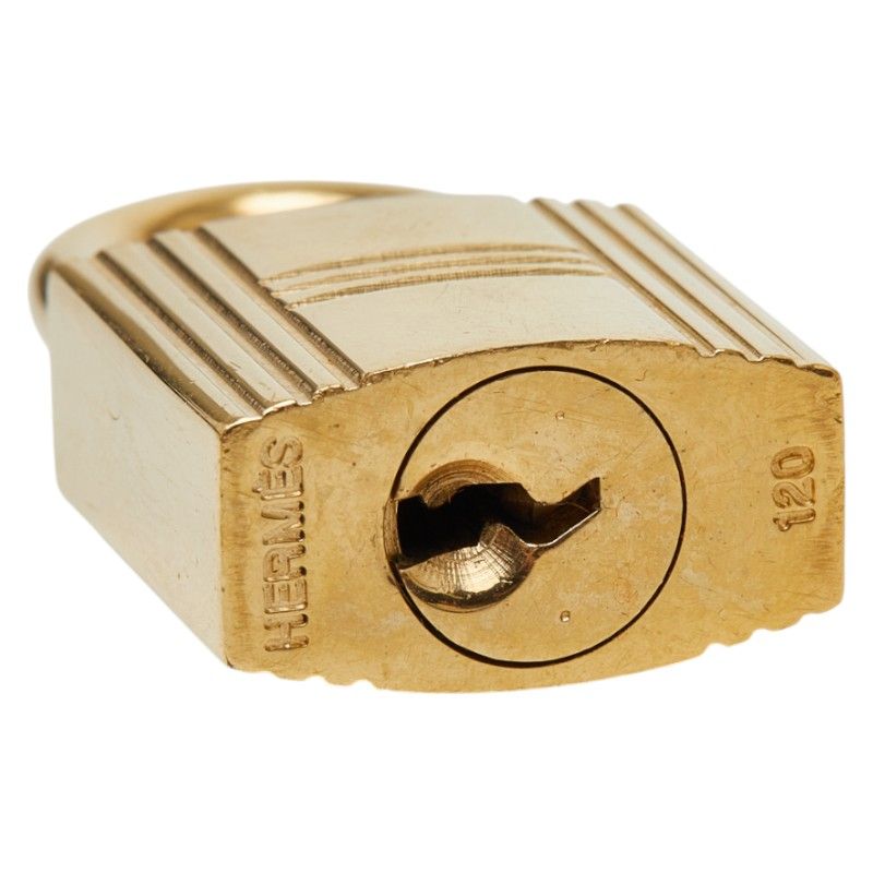 エルメス カデナ 南京錠 キー セット ゴールド メッキ レディース