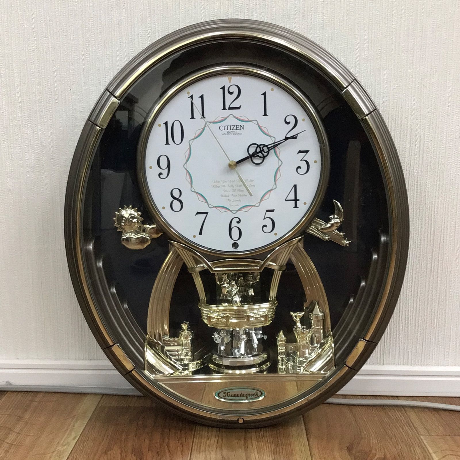 ジャンク品】CITIZEN 掛け時計 回転飾り付きメロディ6曲入 - メルカリ