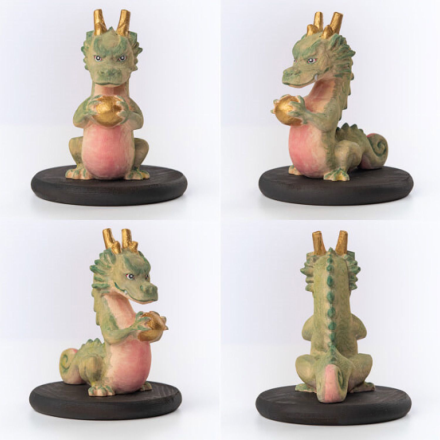  メーカー直送 十二支木彫りコレクション 辰 たつ 正因山実相院 妙法寺開眼‐りゅう 龍 竜 干支 開運 御守り 干支置物 縁起物 幸運を呼ぶ 木彫 MORITA たまふりや フィギュア 置物 インテリア小物