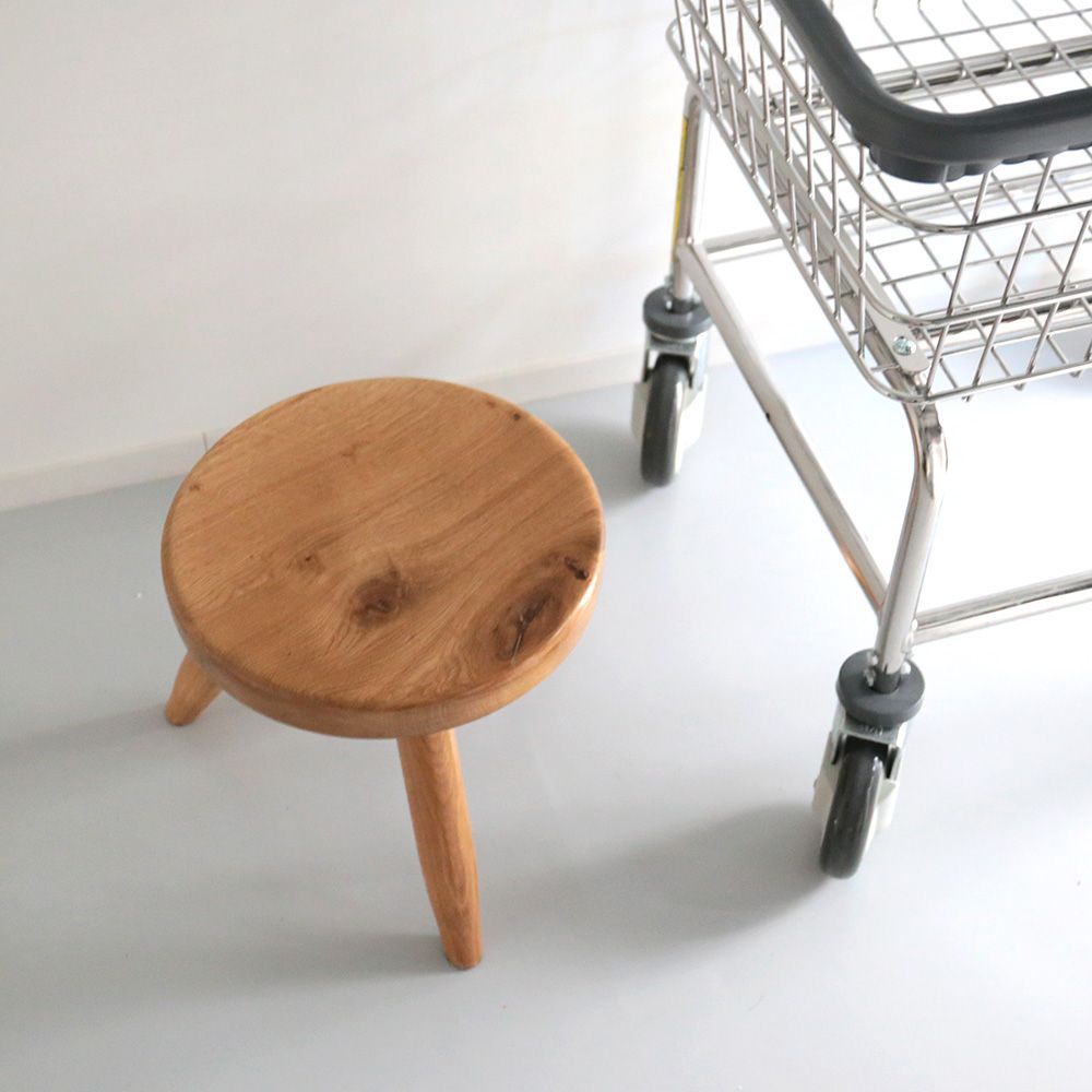 ピエールシャポーシャルロットペリアンスツール捻じ脚型リプロダクトベルジェ２ Charlotte Perriand - Berger stool ｜シャルロット・ペリアン