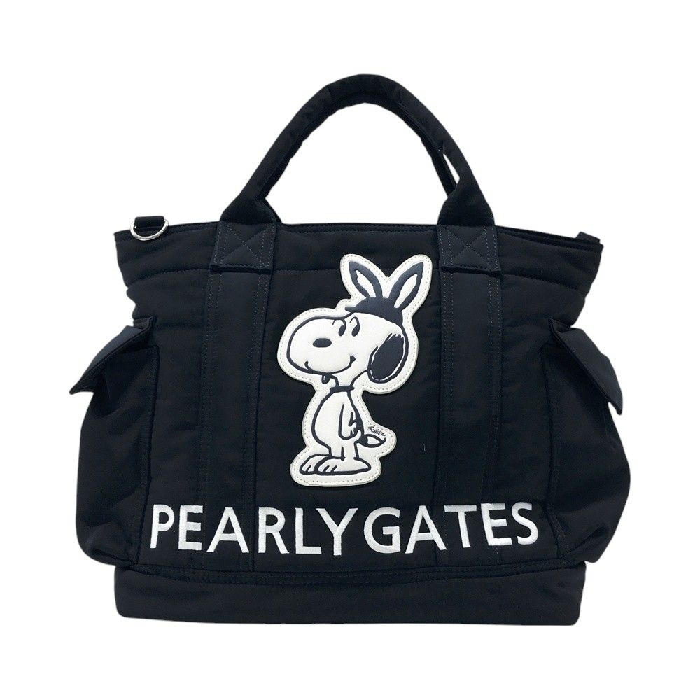 PEARLY GATES パーリーゲイツ トートバッグ スヌーピー ネイビー系 240101610146 ゴルフウェア ストスト