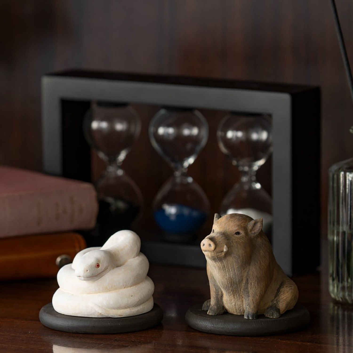 メーカー直送 十二支木彫りコレクション