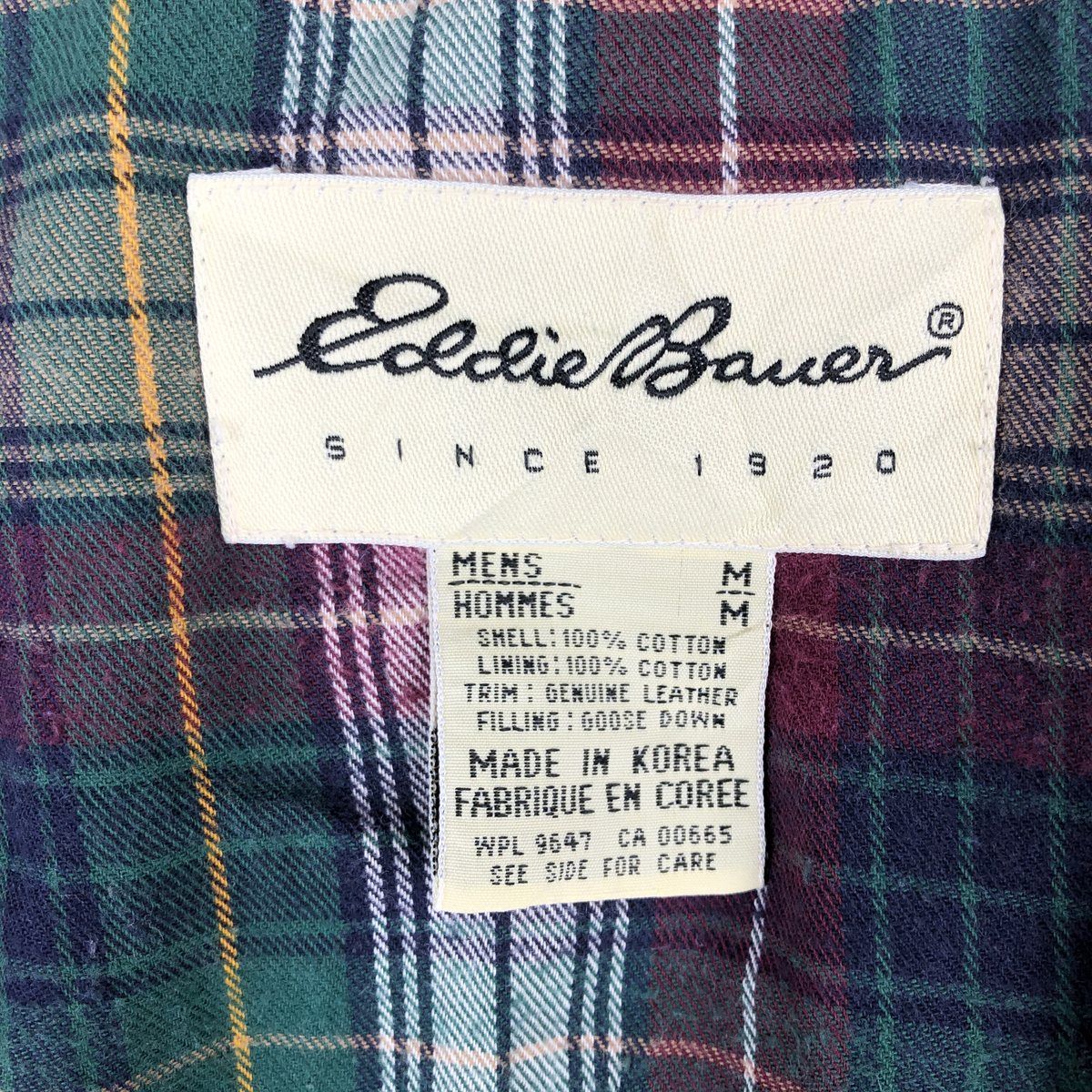 古着 90年代 エディーバウアー Eddie Bauer グースダウンベスト メンズ