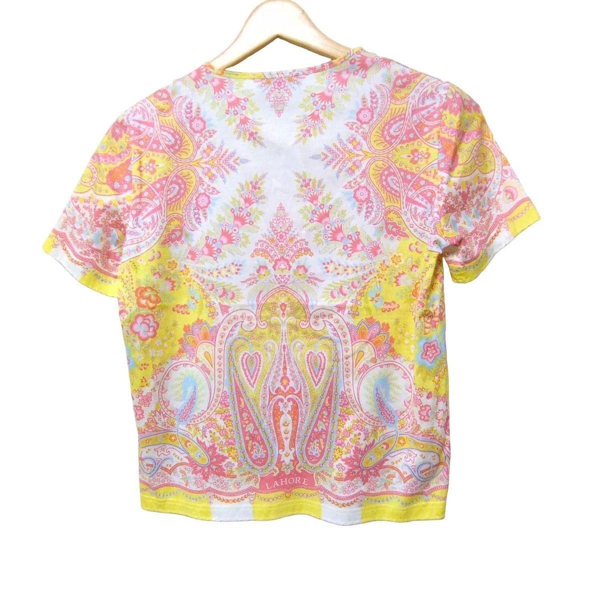 ETRO(エトロ) 半袖Tシャツ サイズ42 M レディース美品 - 白×イエロー