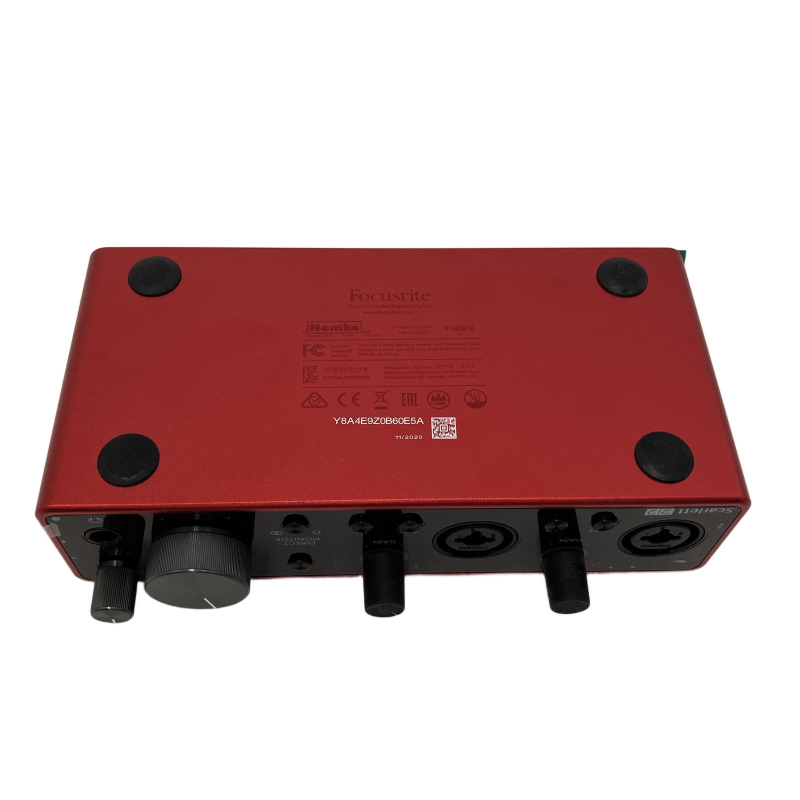 Focusrite Scarlett 2i2 3rd Gen オーディオインターフェイス 中古 美