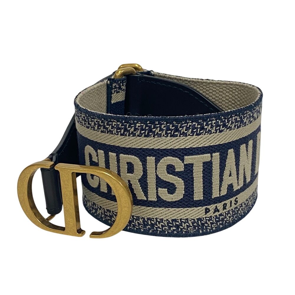 Dior ディオール B0003CBTE-928XS キャンバス ロゴバックル ベルト