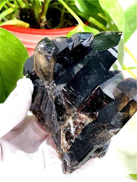 AAA級【魔除け】◇天然モリオン(黒水晶）クラスターYT8C6/97C23D