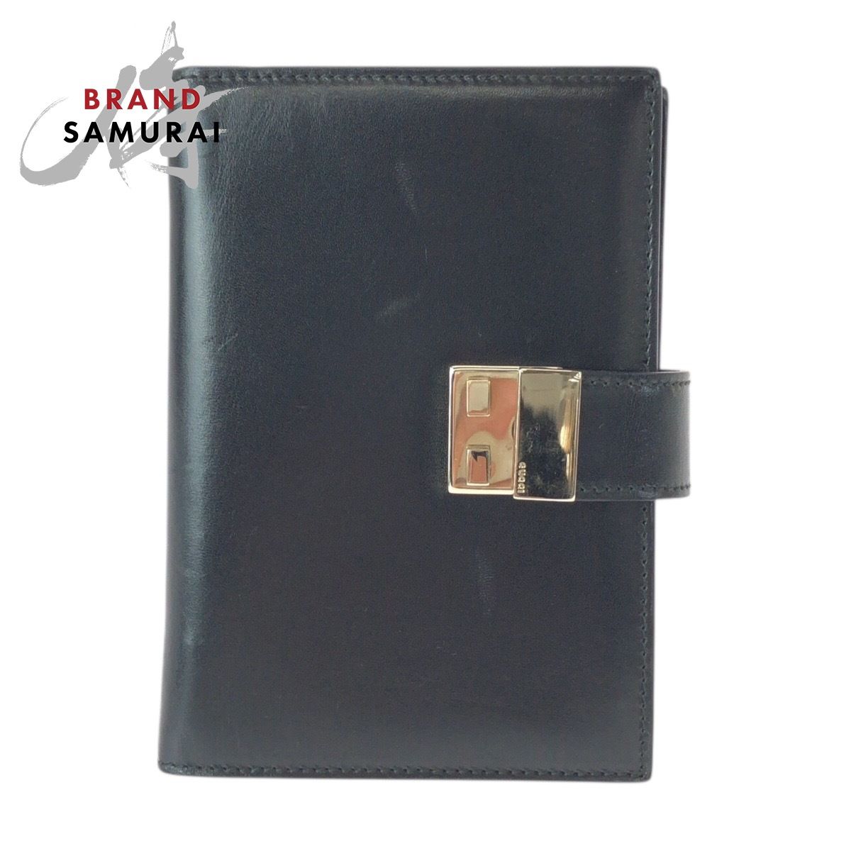 GUCCI グッチ ブラック 黒 シルバー金具 レザー 031 0416 1066 手帳カバー メンズ 600239