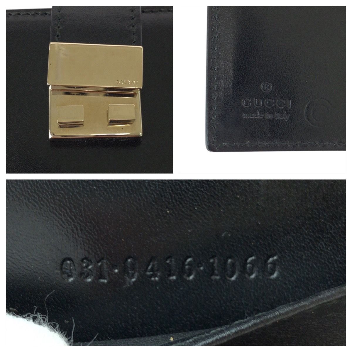  GUCCI グッチ ブラック 黒 シルバー金具 レザー 031 0416 1066 手帳カバー メンズ 600239 手帳カバー 手帳 日記 家計簿