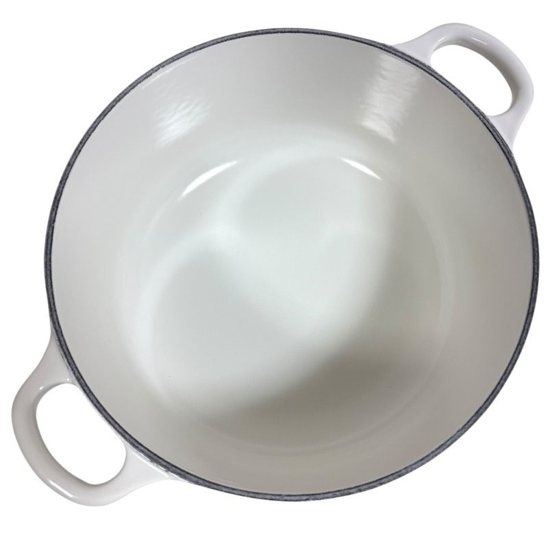 未使用】LE CREUSET ル・クルーゼ ココットロンド 20cm オールホワイト