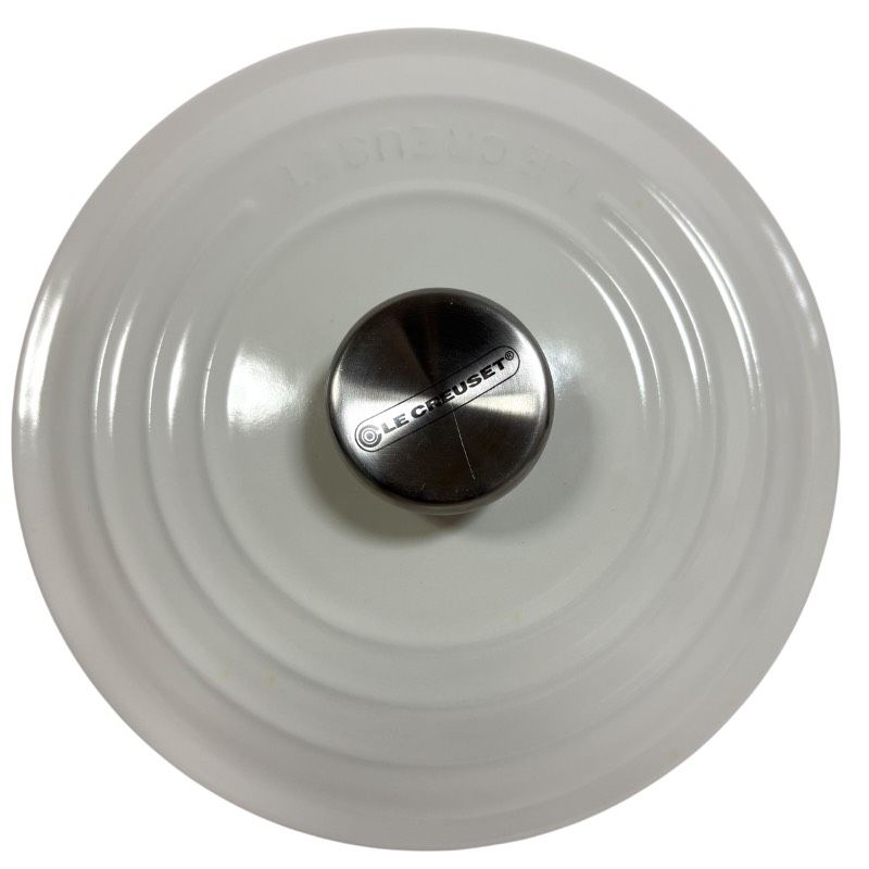  ♥ LE CREUSET ル クルーゼ ココットロンド 20 cm オールホワイト 両手鍋 フランス製 ホーロー鍋 白 鋳物 鍋 無水調理 ストウブ バーミキュラ 比較 両手鍋 鍋 グリル