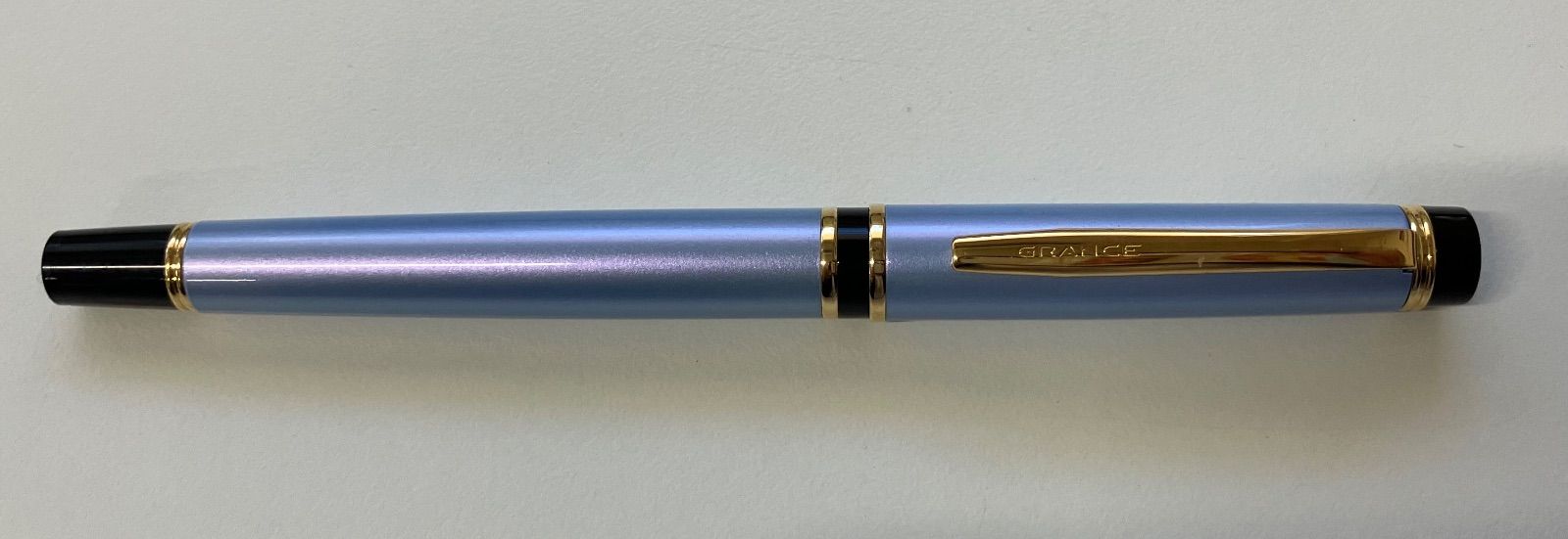 T 982 PILOT パイロット 万年筆 GRANCE グランセ マーブル 水色 14 k 585