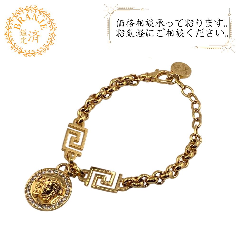 VERSACE ヴェルサーチ ラインストーン ブレスレット - メルカリ
