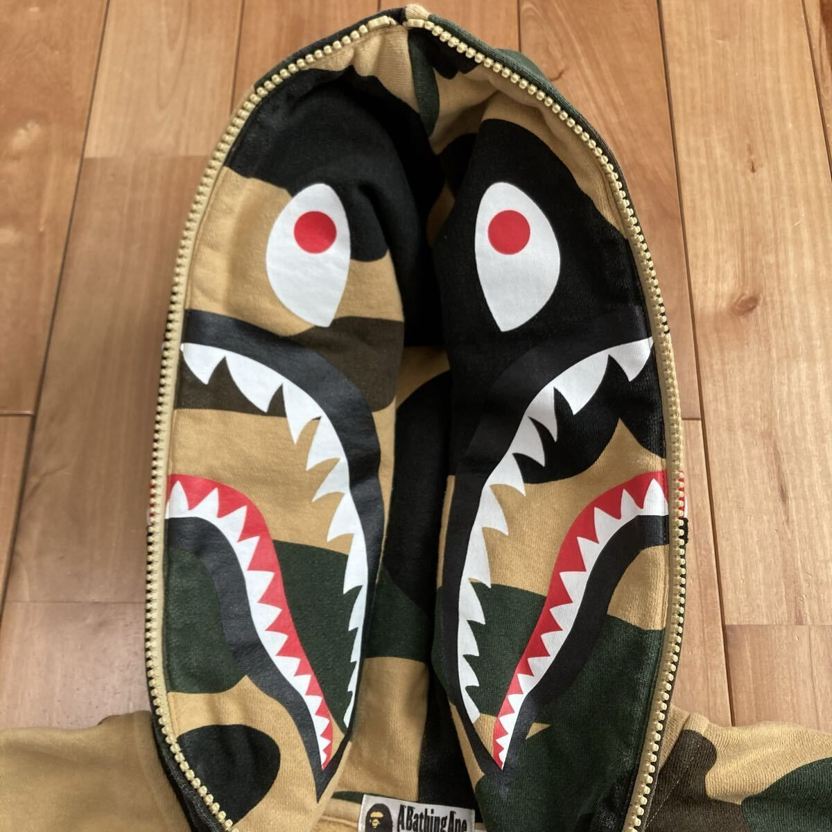 Giant shark full zip hoodie Mサイズ a bathing ape BAPE 1st camo 
