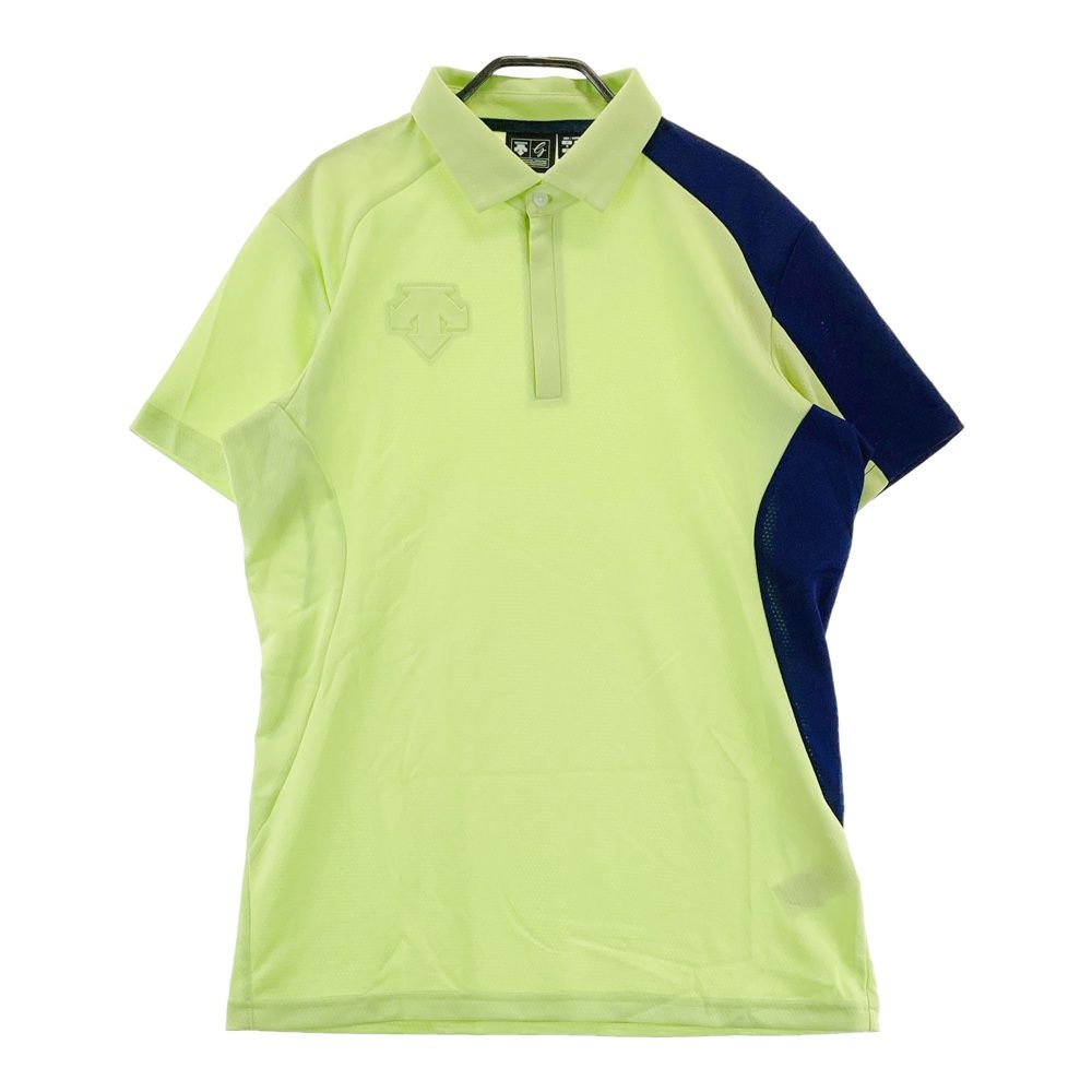 サイズ：O DESCENTE GOLF デサントゴルフ ハーフジップ 半袖ポロシャツ