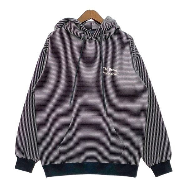 ENNOY エンノイ 24AW ボーダー プルオーバー パーカー AW24BRENCT02NTL 