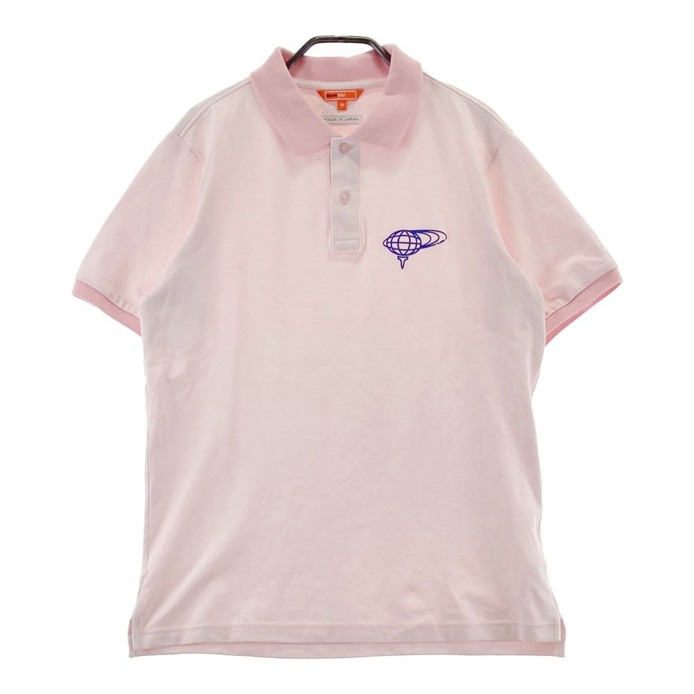 サイズ：M BEAMS GOLF ビームスゴルフ 半袖ポロシャツ ピンク系