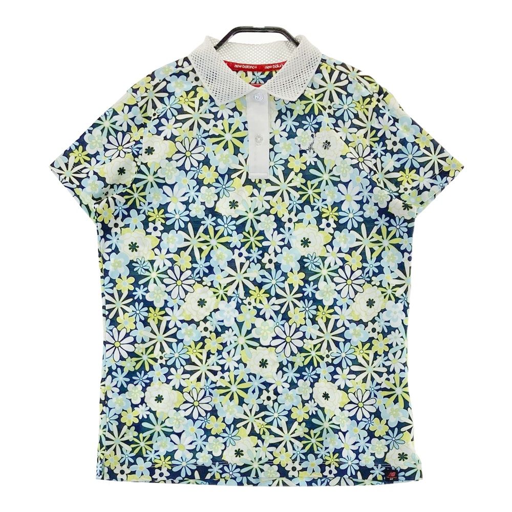 サイズ：2 NEW BALANCE GOLF ニューバランス 半袖ポロシャツ 花柄
