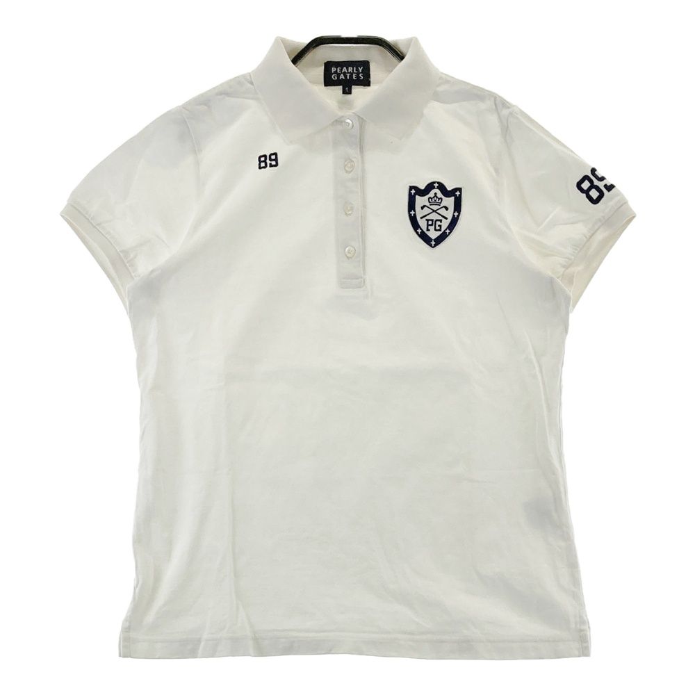 サイズ：1 PEARLY GATES パーリーゲイツ 半袖ポロシャツ ホワイト系