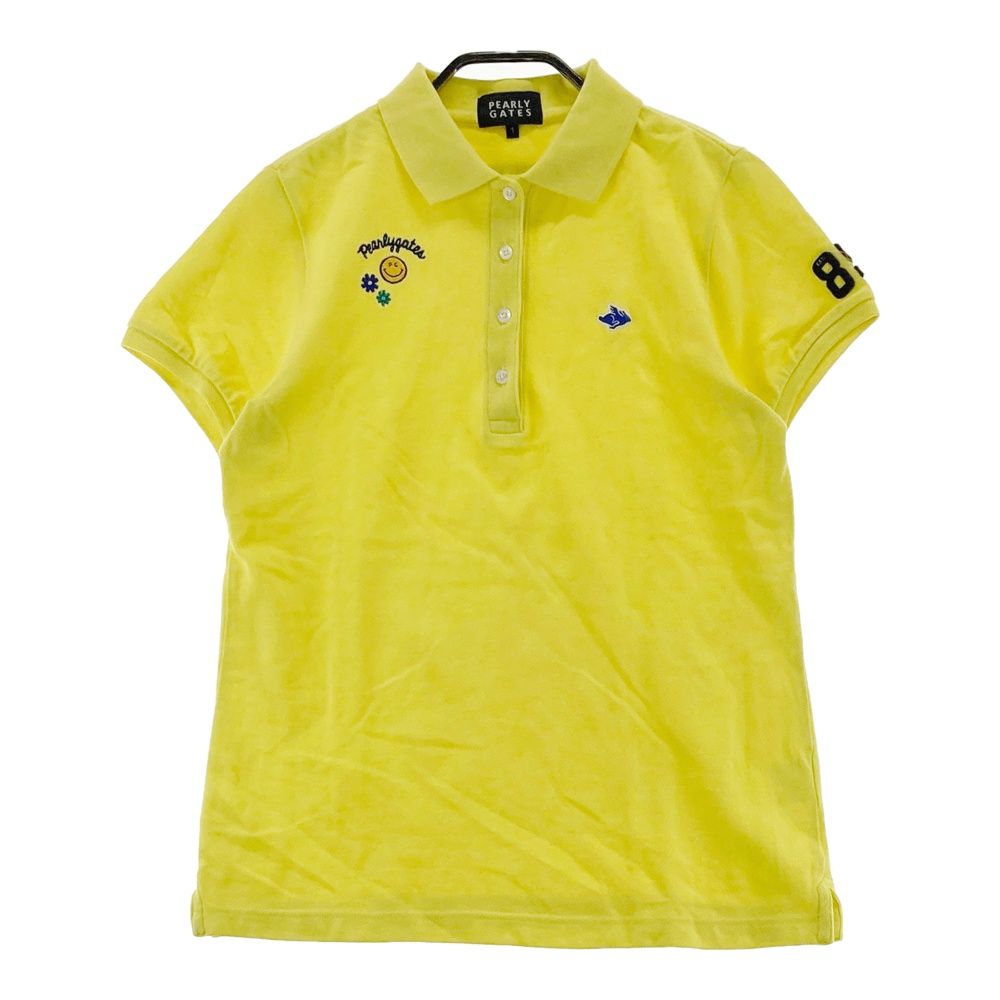 サイズ：1 PEARLY GATES パーリーゲイツ 半袖ポロシャツ ニコちゃん