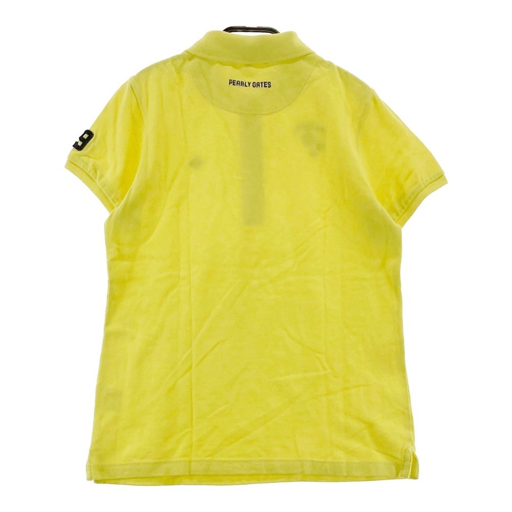 【新品】PEARLYGATES　半袖ポロシャツ　ゴルフウェア　イエロー　メンズ5 サイズ：1 PEARLY GATES パーリーゲイツ 半袖ポロシャツ ニコちゃん