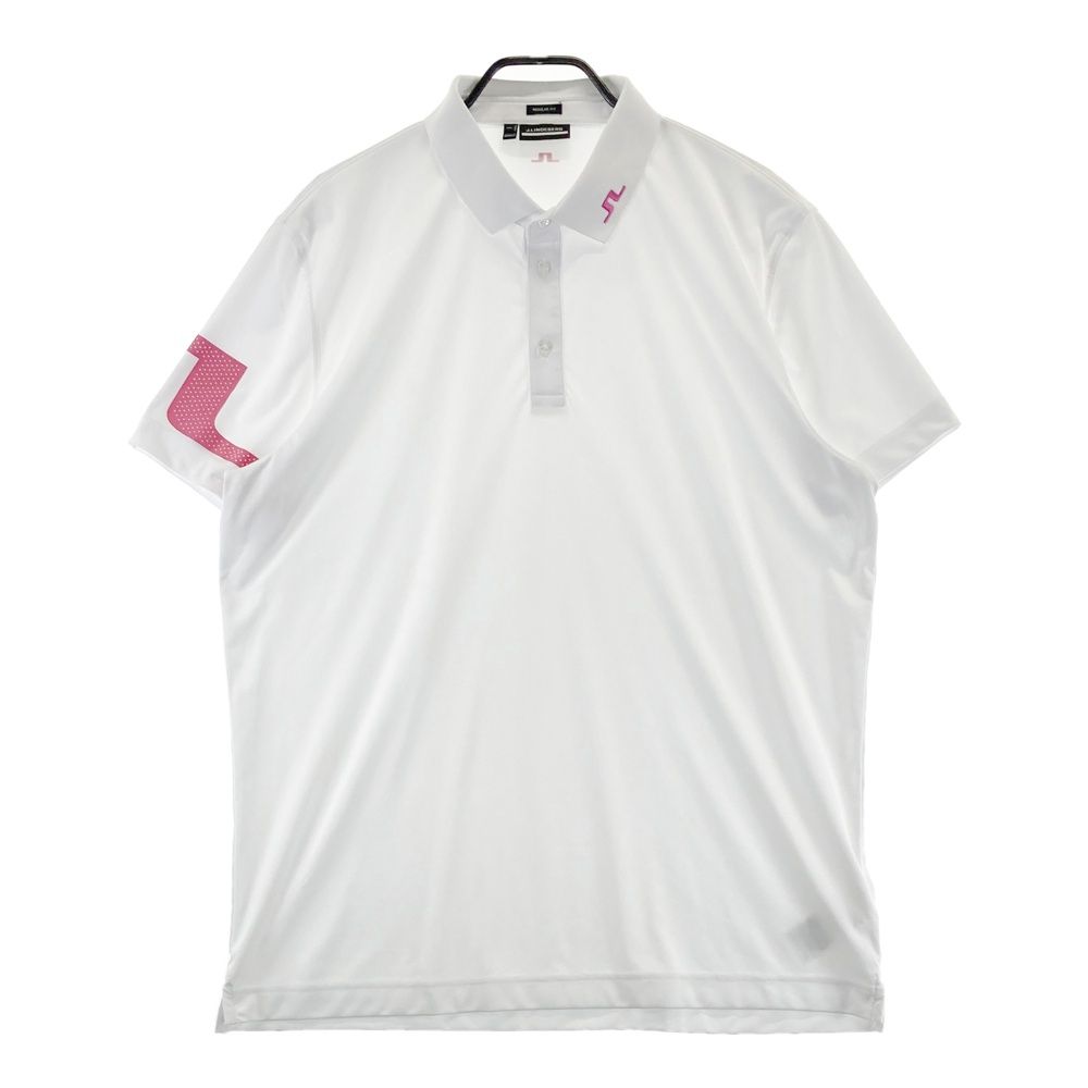 新品 J.LINDEBERG ゴルフ 半袖ポロシャツ ホワイト XXL メンズ J