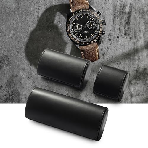 レザー製腕時計ケース ダブルスロット式腕時計 トラベル用腕時計収納ケース 男性用 女性用ギフト c 4 b 07363