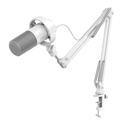 FIFINE ダイナミックマイク USB XLR接続 マイクセット 単一指向性 PC 音量調整 ミュートボタン アーム付き ダイレクトモニタリング オーディオインターフェース オーディオミキサー PS 4 5対応 ゲーム実況 ボイス d 5 ba 139