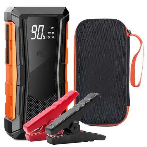 ジャンプスターター 12 V車用 2025革新 独創デザイン エンジンスターター ピーク電流2000 A 車緊急始動 最大7 0 Lガソリン 5 Lディーゼル車対応 機能 安全保護機能搭載 LED緊急ライト搭載 羅針盤 緊急破窓機能 114 ef 8 bb