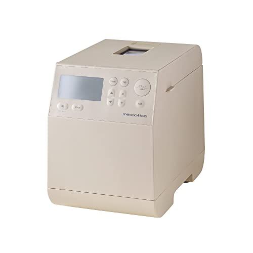 recolte レコルト コンパクトベーカリー ホームベーカリー 小型 スリム 1斤 食パン 米粉パン 全粒粉パン うどん パスタ ピザ生地 餅つき機 予約タイマー 選べる12メニュー レシピ本付 クリームホワイト RBK 1 W d 7 ea fa 8