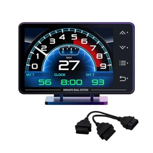 GPS 多機能 傾斜計 マルチメーター スマートメーター 故障診断 簡単装着 ドレスアップ ヘッドアップディスプレイ OBD 2 分岐ケーブルセット 164 b a 49